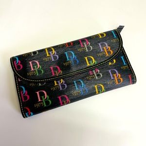 Dooney & Bourke black multicolor DB1975 wallet